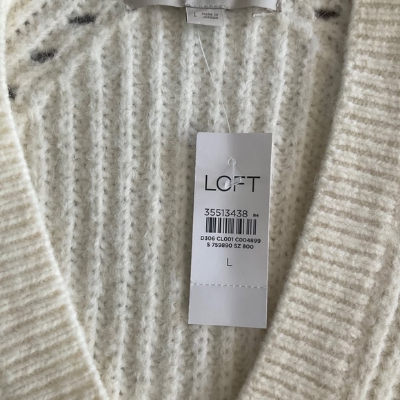 New LOFT Cardigan Size L - Picture 2 of 4